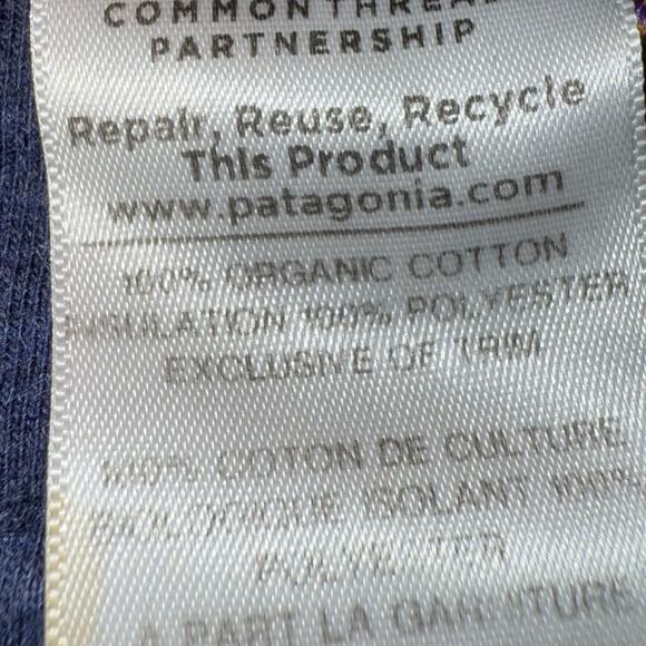 Patagonia Men's Blue Diamond Quilted Snap Front Pullover 40th Anniversary Small - Picture 6 of 7